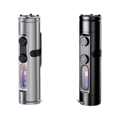 🔥Lampe Torche Tactique 4-en-1 Mini : Compacte, Magnétique, Lumière Intense, Brise-vitre, Avertisseur & Allume-feu