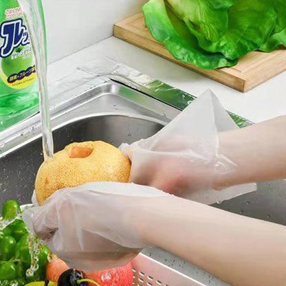 🥒✨Przezroczyste, pogrubione rękawiczki jednorazowe przeznaczone do kontaktu z żywnością