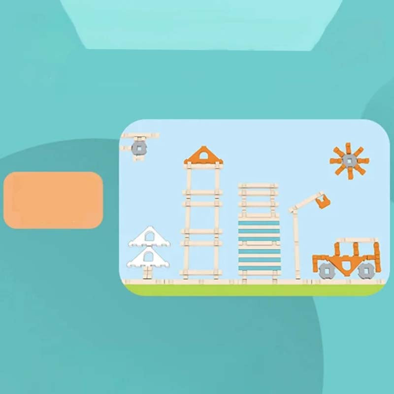 🔥🥰Edukacyjne drewniane klocki💯