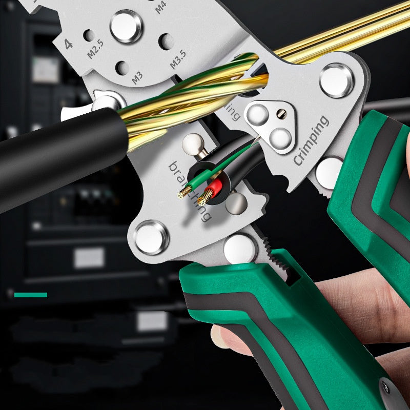 🔥 Gorąca wyprzedaż⚡Wielofunkcyjny składany ściągacz izolacji z funkcją testowania napięcia🔧