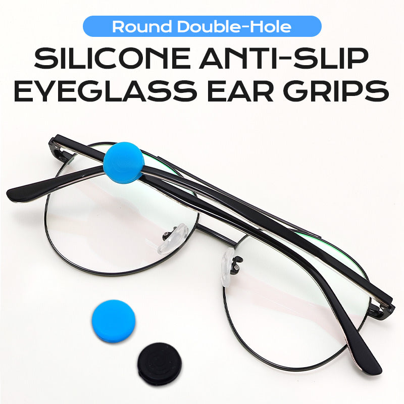 🔥🥰Okrągłe, dwuotworowe, silikonowe, antypoślizgowe uchwyty do okularów