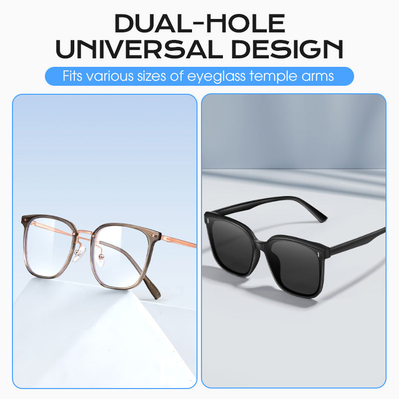 🔥🥰Okrągłe, dwuotworowe, silikonowe, antypoślizgowe uchwyty do okularów