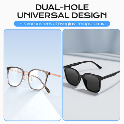 🔥🥰Okrągłe, dwuotworowe, silikonowe, antypoślizgowe uchwyty do okularów