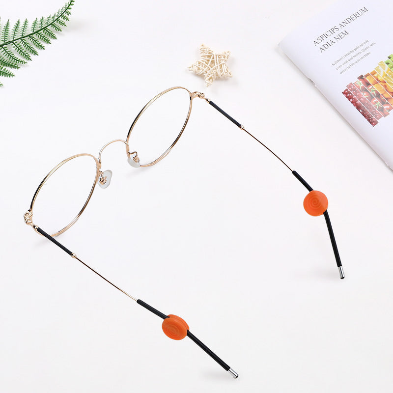 🔥🥰Okrągłe, dwuotworowe, silikonowe, antypoślizgowe uchwyty do okularów