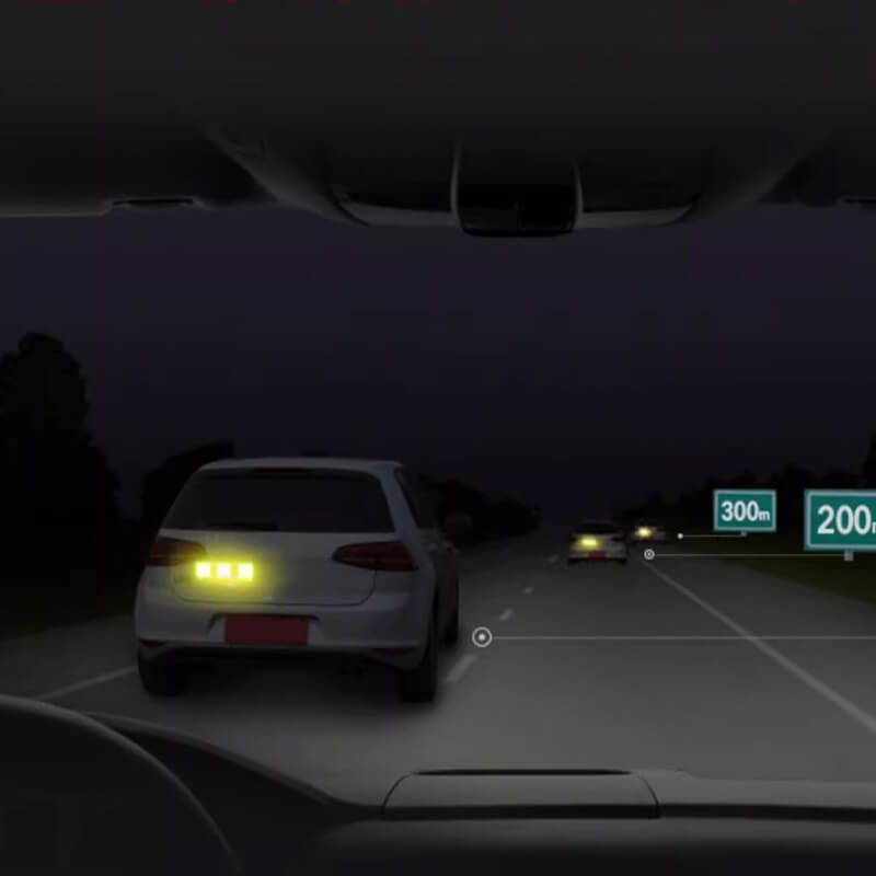 🚗 Odblaskowa taśma ostrzegawcza