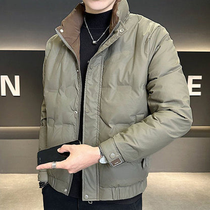 ✨Męska modna lekka kurtka puchowa z kołnierzem stojącym