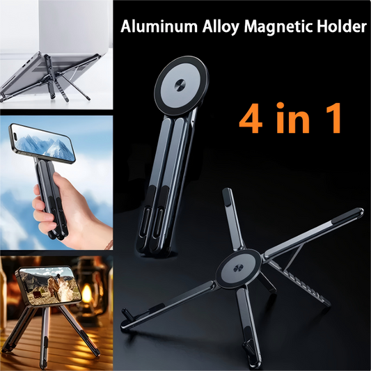 ✨ Stojak Magnetyczny 4w1 – Uniwersalny Uchwyt do Telefonu i Laptopa ✨
