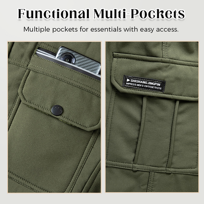 🧥 Zestaw męskiej kurtki i spodni — ciepły i wiatroodporny, stylowy i elegancki!