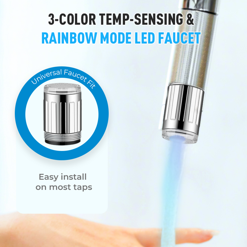 💧 Światło LED do kranu – zmieniający się kolor przepływu + 50% zniżki!