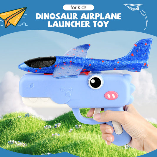 🎁🛩️Zabawka wyrzutnia samolotu z dinozaurem