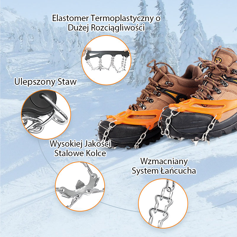 🌟Raki Antypoślizgowe do Obuwia i Butów na Zewnątrz