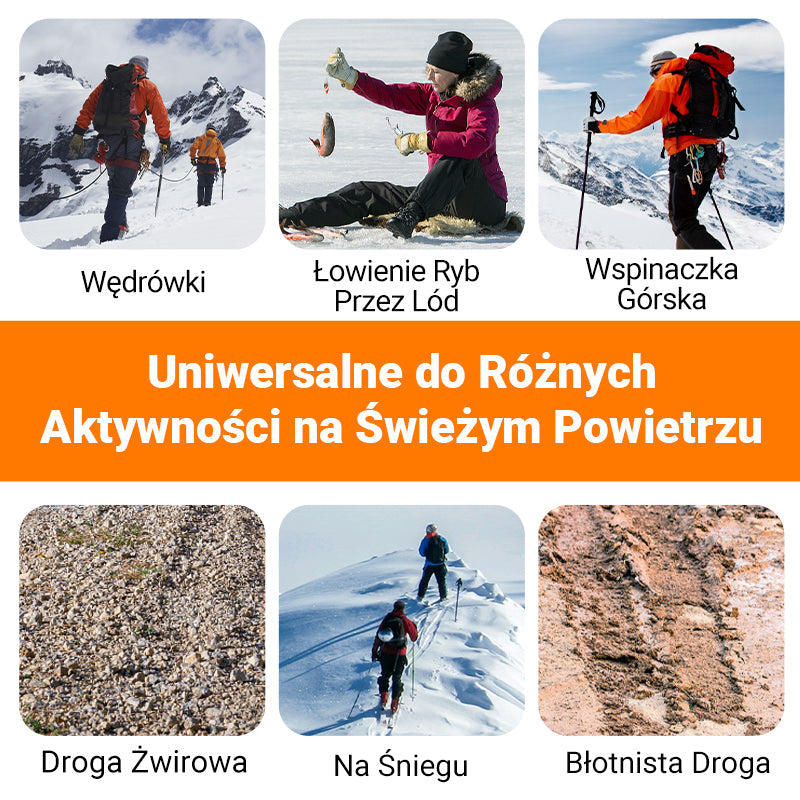 🌟Raki Antypoślizgowe do Obuwia i Butów na Zewnątrz