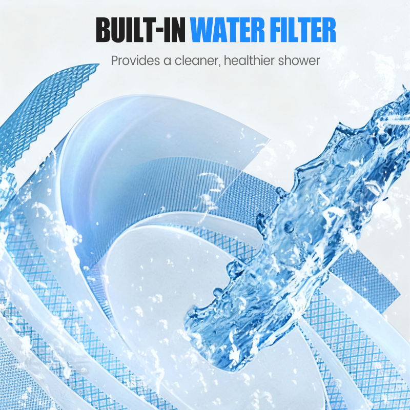 💥Wysokociśnieniowa głowica prysznicowa z filtrem i pięcioma ustawieniami (wraz z wężem i podstawą)