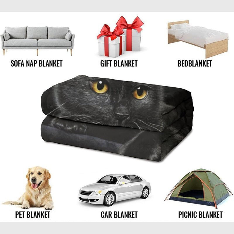 💖🐱 Czarny koc dla kota na każdą porę roku