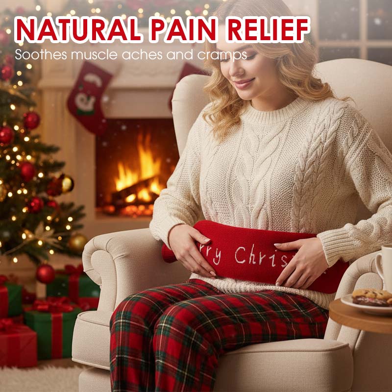 🌟Bardzo długa 2-litrowa butelka na gorącą wodę z izolacyjnym pokrowcem