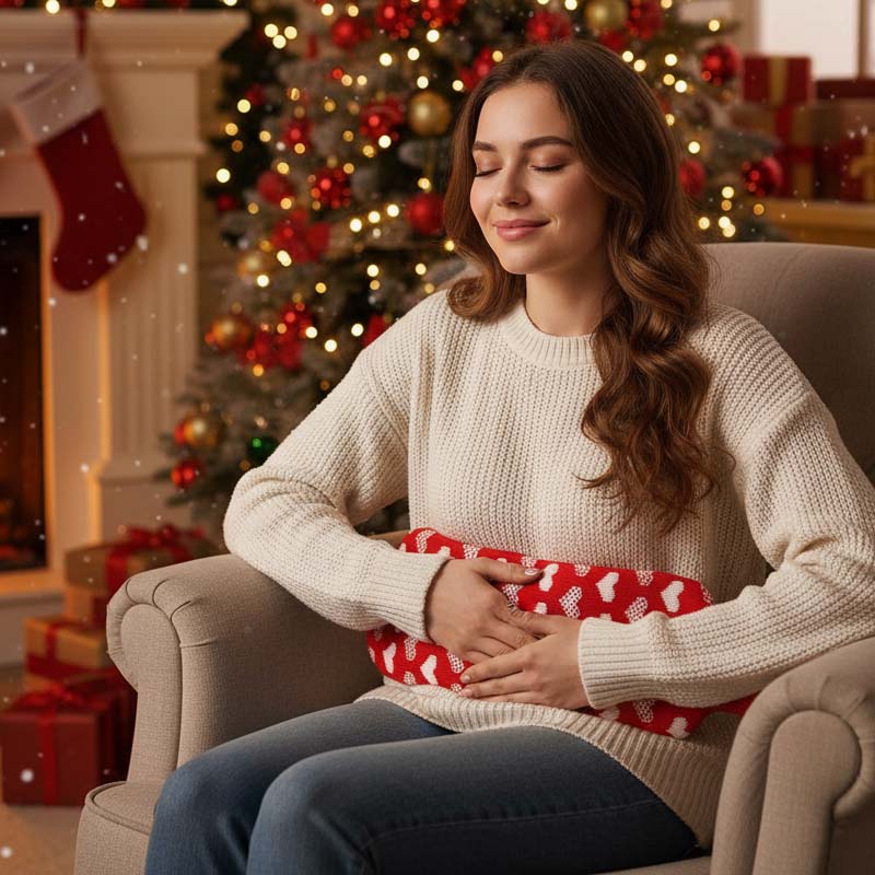 🌟Bardzo długa 2-litrowa butelka na gorącą wodę z izolacyjnym pokrowcem