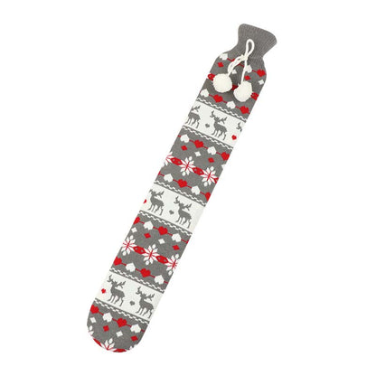 🌟Bardzo długa 2-litrowa butelka na gorącą wodę z izolacyjnym pokrowcem