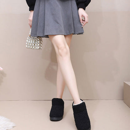 💥 Ciepłe, puszyste damskie botki wsuwane