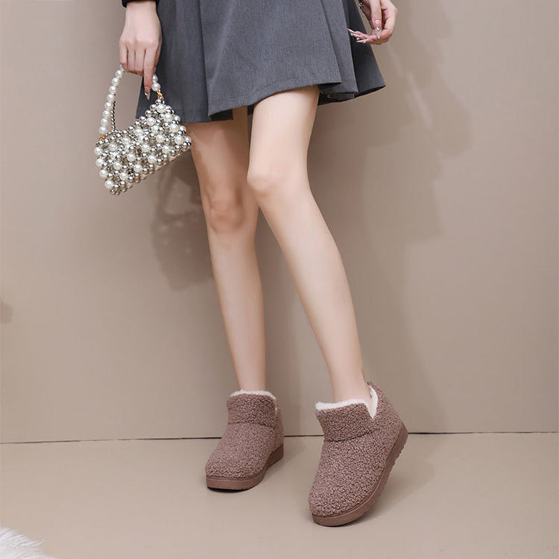 💥 Ciepłe, puszyste damskie botki wsuwane