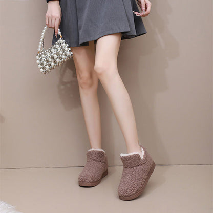 💥 Ciepłe, puszyste damskie botki wsuwane