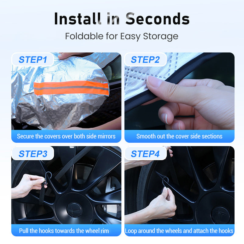 💥Całoroczna, gruba osłona przeciwśnieżna na przednią szybę