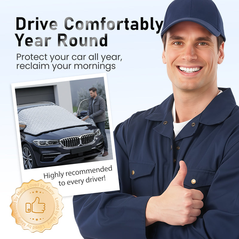 💥Całoroczna, gruba osłona przeciwśnieżna na przednią szybę