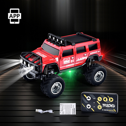 💥Miniaturowa zdalnie sterowana terenowa ciężarówka z oświetleniem