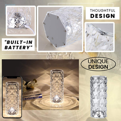 🎁Wyprzedaż 50% OFF💥✨Dotykowa kryształowa lampa Rose Control🌹