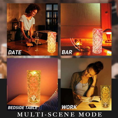 🎁Wyprzedaż 50% OFF💥✨Dotykowa kryształowa lampa Rose Control🌹