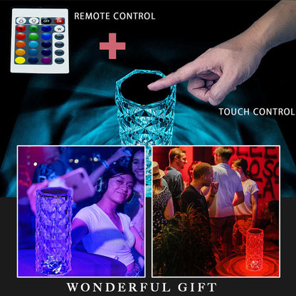 🎁Wyprzedaż 50% OFF💥✨Dotykowa kryształowa lampa Rose Control🌹