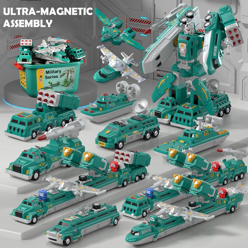 🌟Zabawki magnetyczne dla dzieci: samochody i roboty