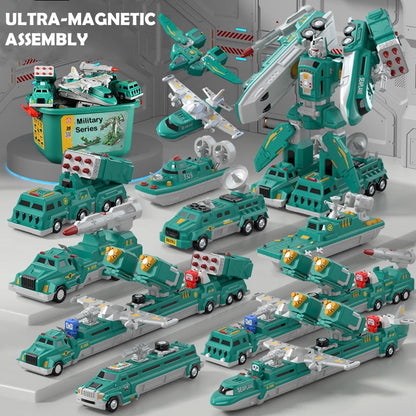 🌟Zabawki magnetyczne dla dzieci: samochody i roboty