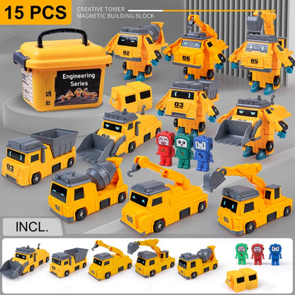 🌟Zabawki magnetyczne dla dzieci: samochody i roboty