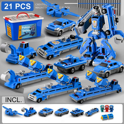 🌟Zabawki magnetyczne dla dzieci: samochody i roboty