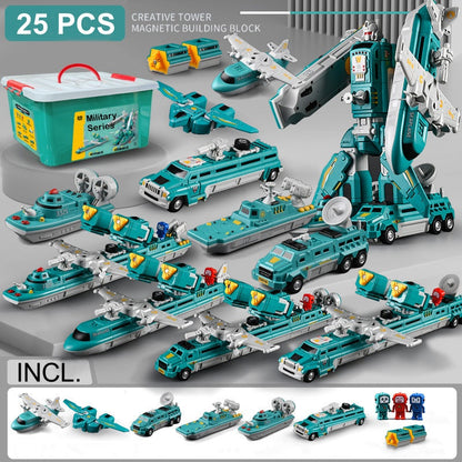 🌟Zabawki magnetyczne dla dzieci: samochody i roboty