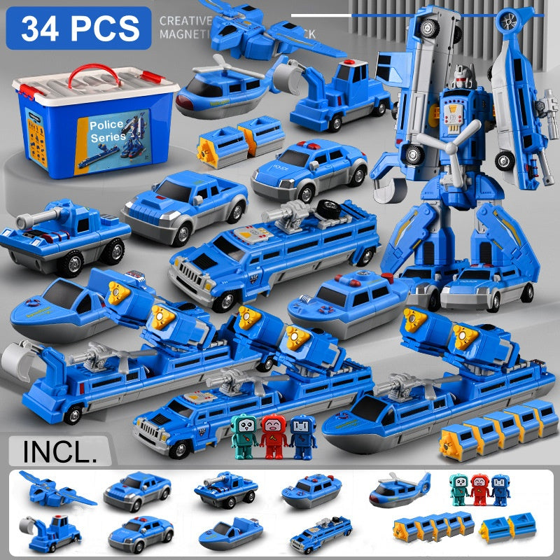🌟Zabawki magnetyczne dla dzieci: samochody i roboty