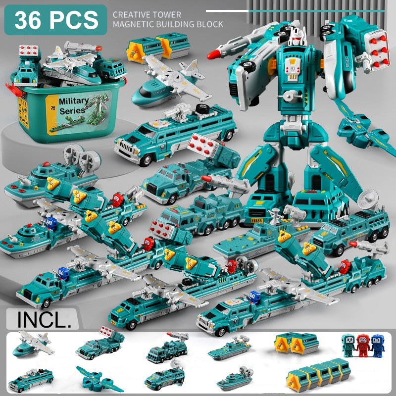 🌟Zabawki magnetyczne dla dzieci: samochody i roboty