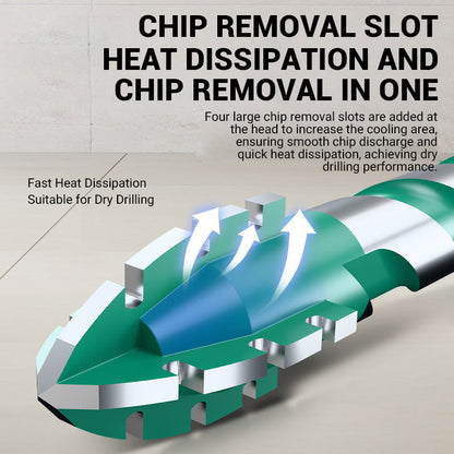 💥4-częściowy zestaw wierteł z 4-kierunkowym ostrzem ząbkowanym klasy premium