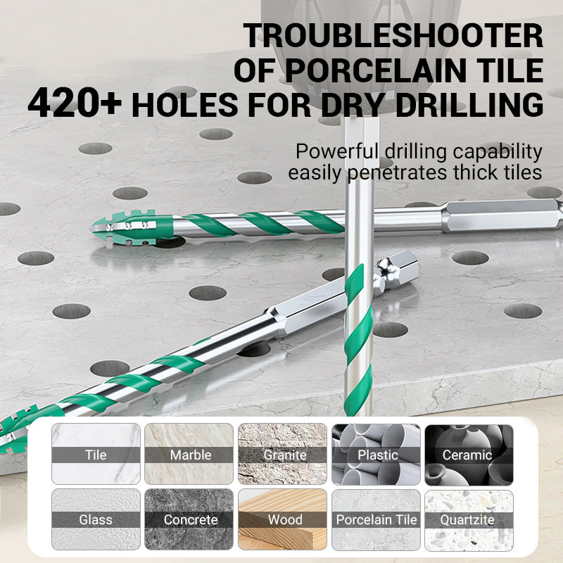 💥4-częściowy zestaw wierteł z 4-kierunkowym ostrzem ząbkowanym klasy premium