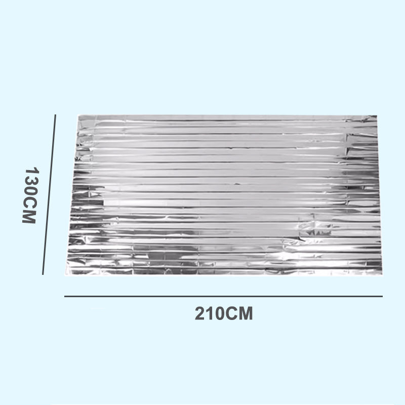 ✨ Srebrny dwustronny wodoodporny przenośny koc ratunkowy do użytku na zewnątrz — ciepło i bezpieczeństwo za połowę ceny! ✨