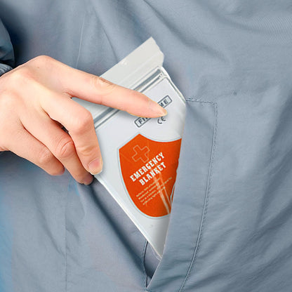 ✨ Srebrny dwustronny wodoodporny przenośny koc ratunkowy do użytku na zewnątrz — ciepło i bezpieczeństwo za połowę ceny! ✨