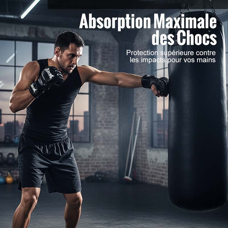 Rękawice bokserskie z podparciem nadgarstka i amortyzacją wstrząsów