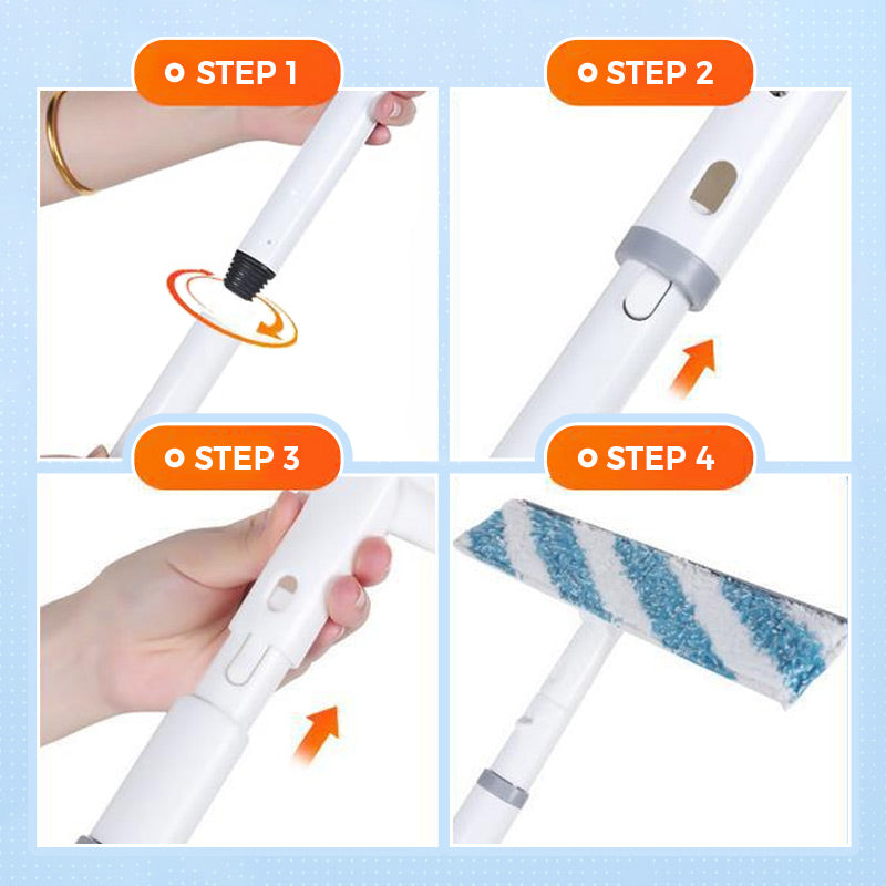 ✨ Dwustronny środek do czyszczenia szyb z rozpylaczem i teleskopową rączką – nie pozostawia smug, nie wymaga wielokrotnego rozpylania, bez wysiłku czyści każdą szklaną powierzchnię! ✨