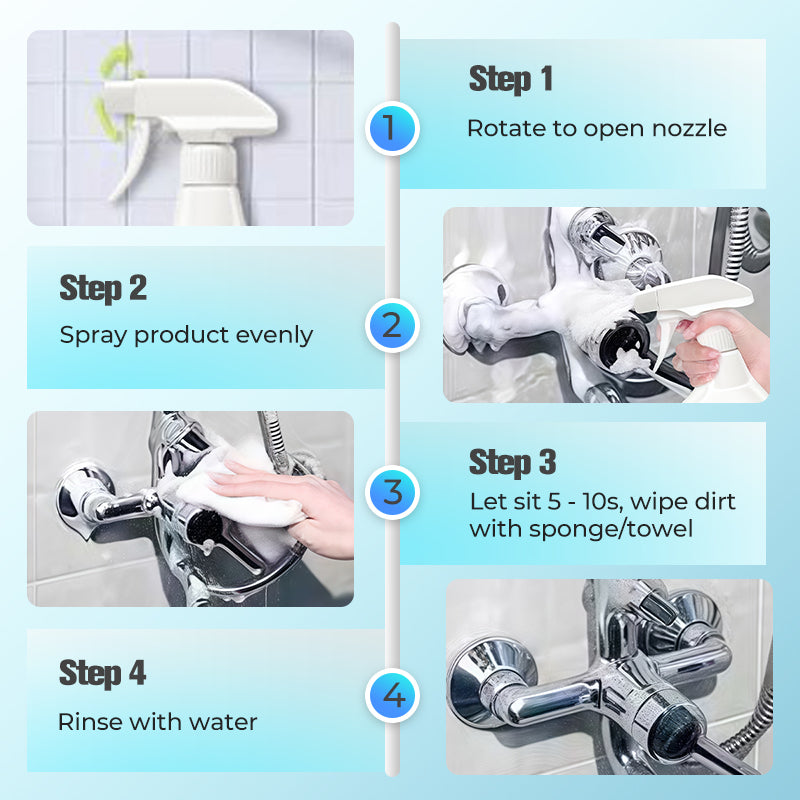 ✨ Bez wysiłku usuwaj uporczywe zabrudzenia w łazience — wysokowydajne czyszczenie stało się łatwe! ✨