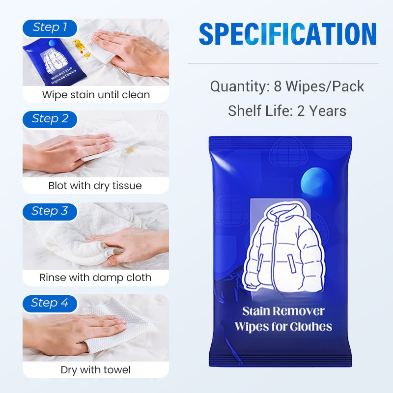 ✨ Chusteczki do usuwania plam z odzieży — szybkie i bezpieczne! Oferta za połowę ceny! 🧺