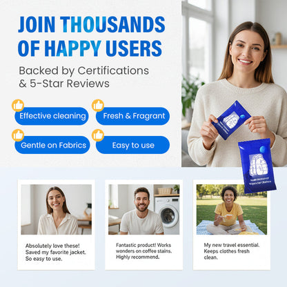 ✨ Chusteczki do usuwania plam z odzieży — szybkie i bezpieczne! Oferta za połowę ceny! 🧺