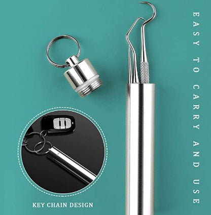 ✨ Zestaw szczoteczek do zębów ze stali nierdzewnej — higiena jamy ustnej i wszechstronność! ✨