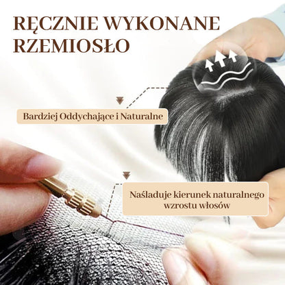 💥Naturalne Toppery do Włosów z Grzywką dla Kobiet