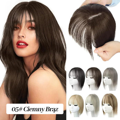 💥Naturalne Toppery do Włosów z Grzywką dla Kobiet