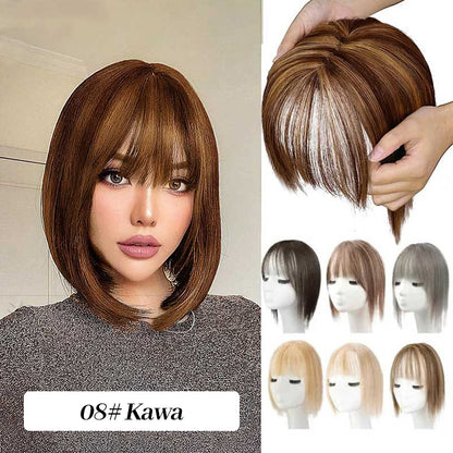 💥Naturalne Toppery do Włosów z Grzywką dla Kobiet